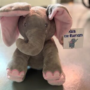 Kaia Interactive Musical Peek-A-Boo Stuffed Elephant Toy